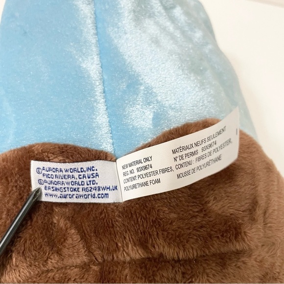 Aurora Wolf Husky Dog Pop Up Hand Puppet Plush Toy - Picture 10 of 12